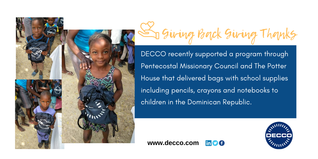 DECCO Gives Back