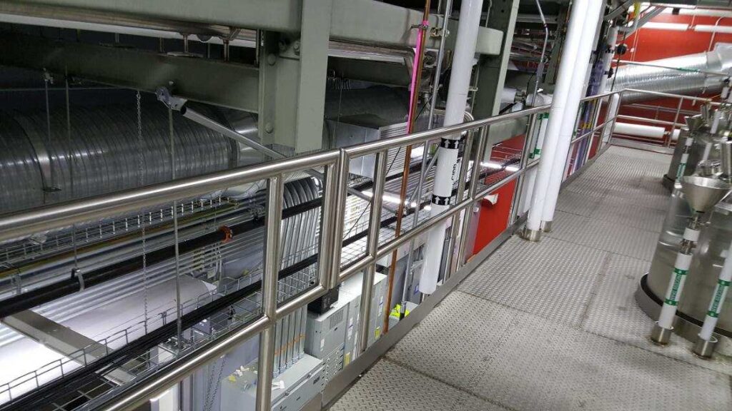 DECCO CUSP Mechanical Polishing and Electropolishing Services Railing